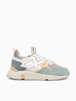 Sale MUNICH clik woman blanco mesh suede White