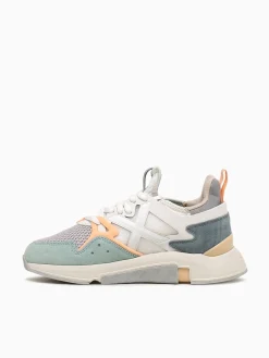 Sale MUNICH clik woman blanco mesh suede White