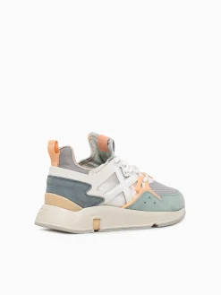 Sale MUNICH clik woman blanco mesh suede White