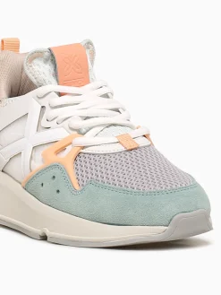 Sale MUNICH clik woman blanco mesh suede White