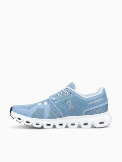 Sale ON cloud 6 chambray white mesh Blue