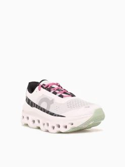 New ON cloudmster frost black mesh White