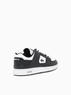 Hot Lacoste court cage blk wht leather Black