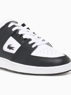 Hot Lacoste court cage blk wht leather Black