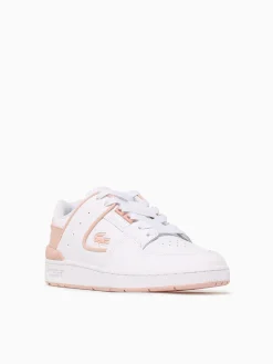 Hot Lacoste court cage wht ltpnk leather White