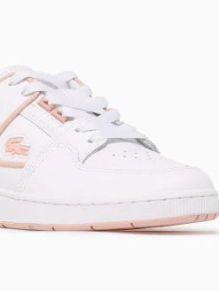 Hot Lacoste court cage wht ltpnk leather White