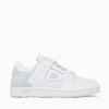 Clearance Lacoste court cage wht lyblue leather White