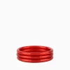 Discount BuDhaGirl crimson all weather bangles (awb) - serenity prayer Red