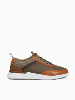 Sale Wolf & Shepherd crossover victory trainer khaki hon mesh Taupe