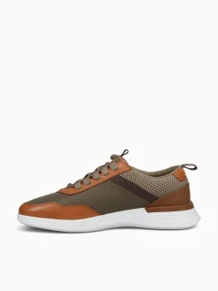 Sale Wolf & Shepherd crossover victory trainer khaki hon mesh Taupe