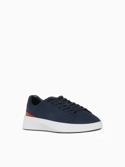 Hot Wolf & Shepherd cruise lo white nubuck Navy