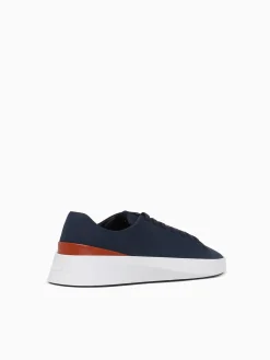 Hot Wolf & Shepherd cruise lo white nubuck Navy