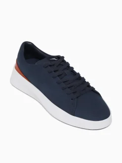 Hot Wolf & Shepherd cruise lo white nubuck Navy
