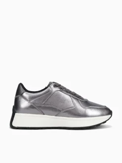 Sale Geox d amabel a gunmetal metallic lea Pewter