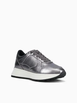 Sale Geox d amabel a gunmetal metallic lea Pewter