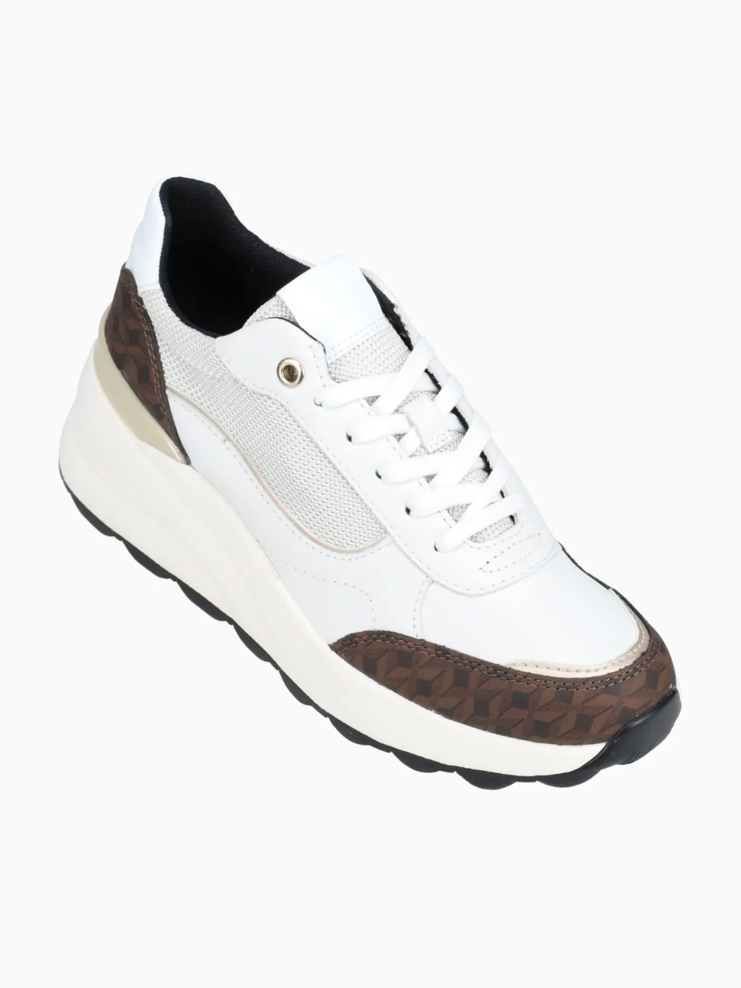 Hot Geox d spherica ec13 off nappa tex White