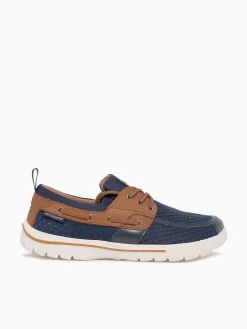 New SKUZE del marina brown mesh leather Navy
