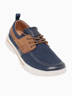 New SKUZE del marina brown mesh leather Navy