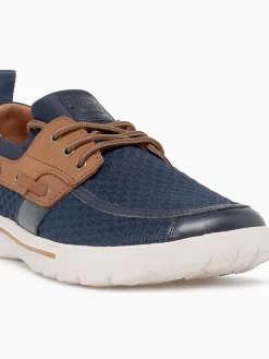 New SKUZE del marina brown mesh leather Navy