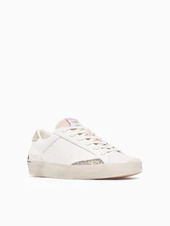 Sale CRIME LONDON distressed 20001pp7 10 wht beige lea White