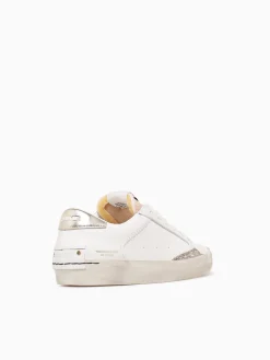 Sale CRIME LONDON distressed 20001pp7 10 wht beige lea White