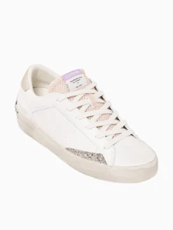 Sale CRIME LONDON distressed 20001pp7 10 wht beige lea White