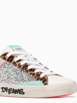 Online CRIME LONDON distressed 20004pp7 68 wht leopard lea Multi