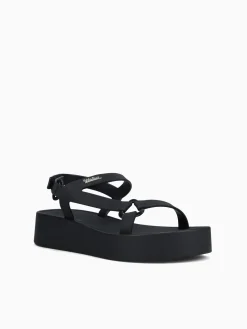 New Melissa downtown platform jelly Black
