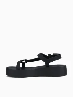 New Melissa downtown platform jelly Black