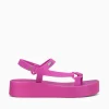 Hot Melissa downtown platform dark jelly Pink