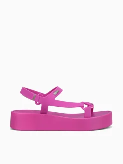 Hot Melissa downtown platform dark jelly Pink