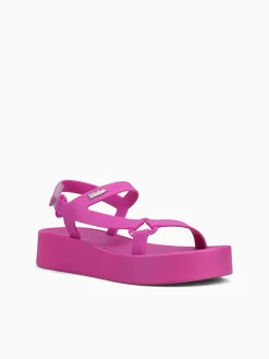 Hot Melissa downtown platform dark jelly Pink