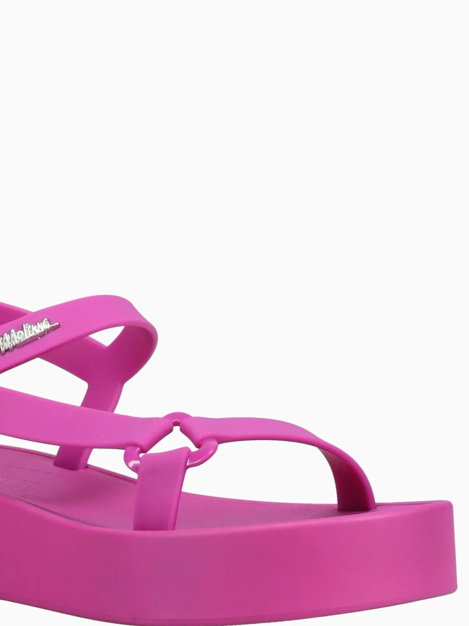 Hot Melissa downtown platform dark jelly Pink