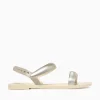 Clearance Melissa eclipse sandal gold jelly Beige