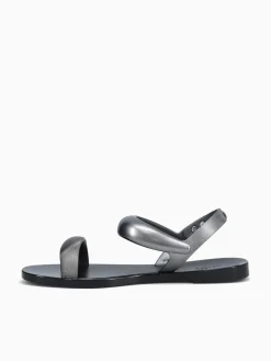 New Melissa eclipse sandal silver jelly Black