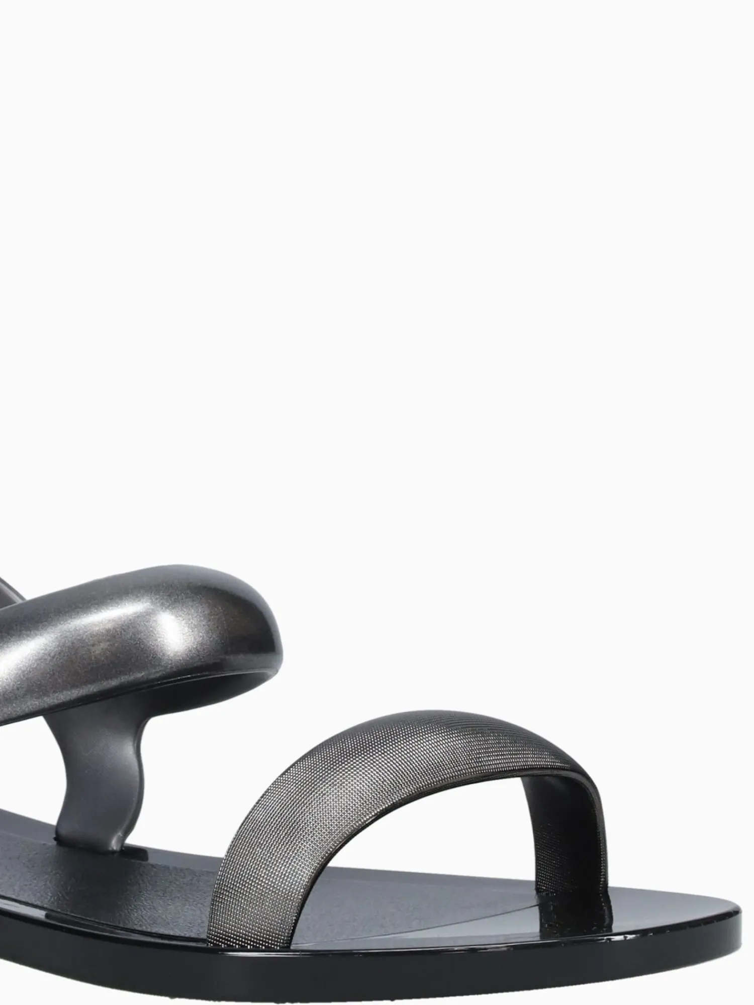 New Melissa eclipse sandal silver jelly Black