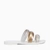 Discount Melissa eclipse slide bronze gold jelly White