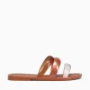 New Melissa eclipse slide gold jelly Brown