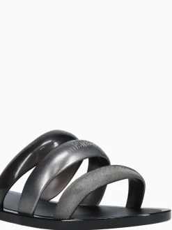 Clearance Melissa eclipse slide black jelly Silver