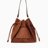 Hot LF ela cuoio suede leather Cognac