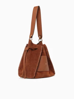 Hot LF ela cuoio suede leather Cognac