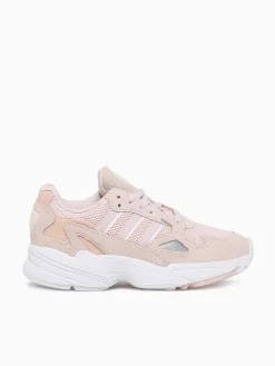 Online adidas falcon w quartz white blush leather mesh Natural