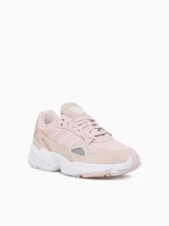 Online adidas falcon w quartz white blush leather mesh Natural