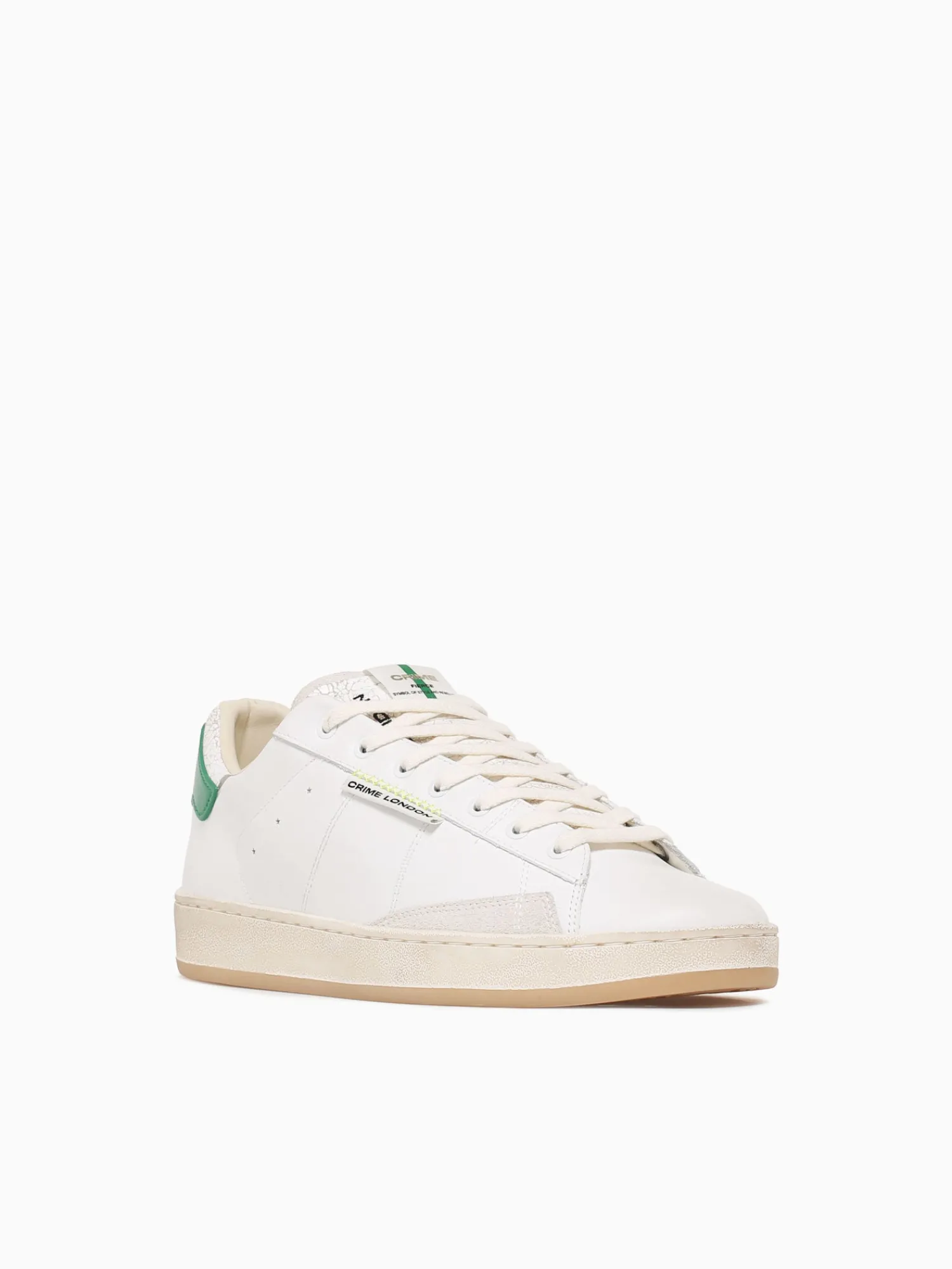 Clearance CRIME LONDON fierce 14230pp7 10 wht green lea White Multi