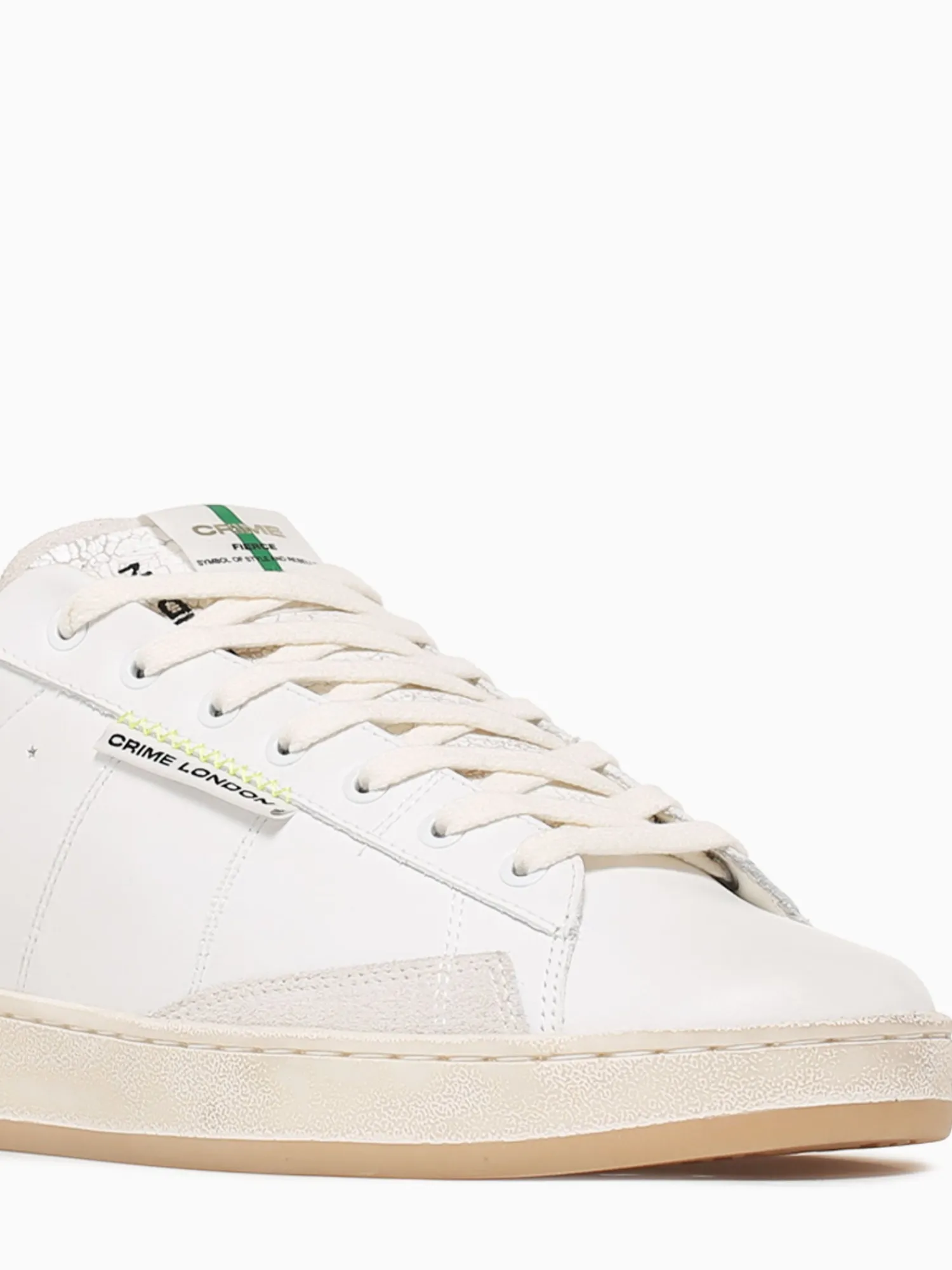 Clearance CRIME LONDON fierce 14230pp7 10 wht green lea White Multi