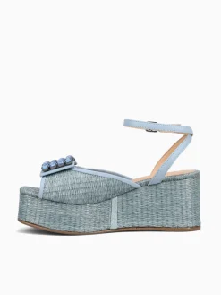 Hot Ferrucci finna azul skyblue palha slim Aqua