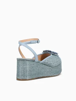 Hot Ferrucci finna azul skyblue palha slim Aqua