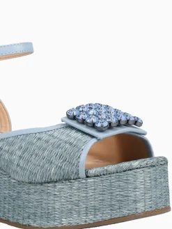Hot Ferrucci finna azul skyblue palha slim Aqua