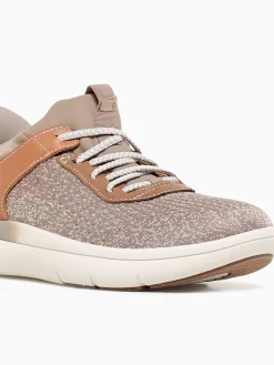 Online Florsheim fleet knit elastic cognac knit nub Taupe