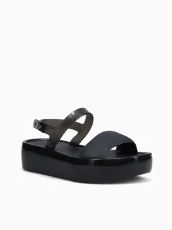 New Melissa float platform jelly Black